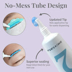 Lash lift lotion tube with applicator tip designed for controlled dispensing.
